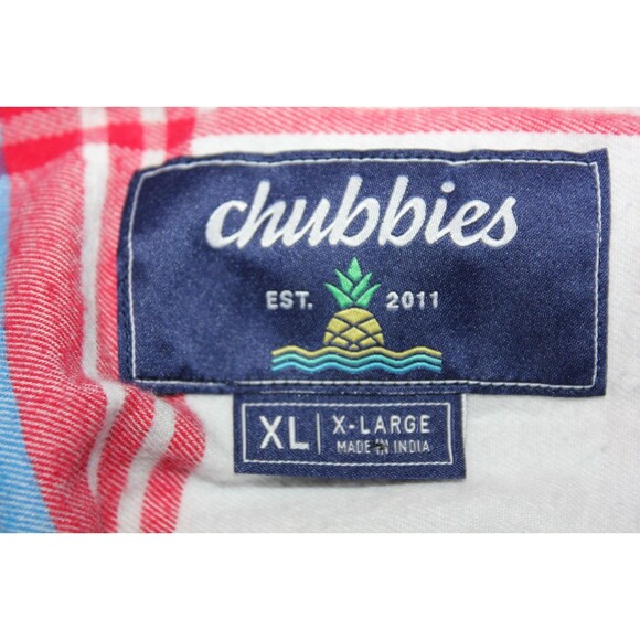 Chubbies Flannel Shirt Regular Fit Mens Tartan Plaid Stretch Heavy Outdoors XL - Picture 8 of 11